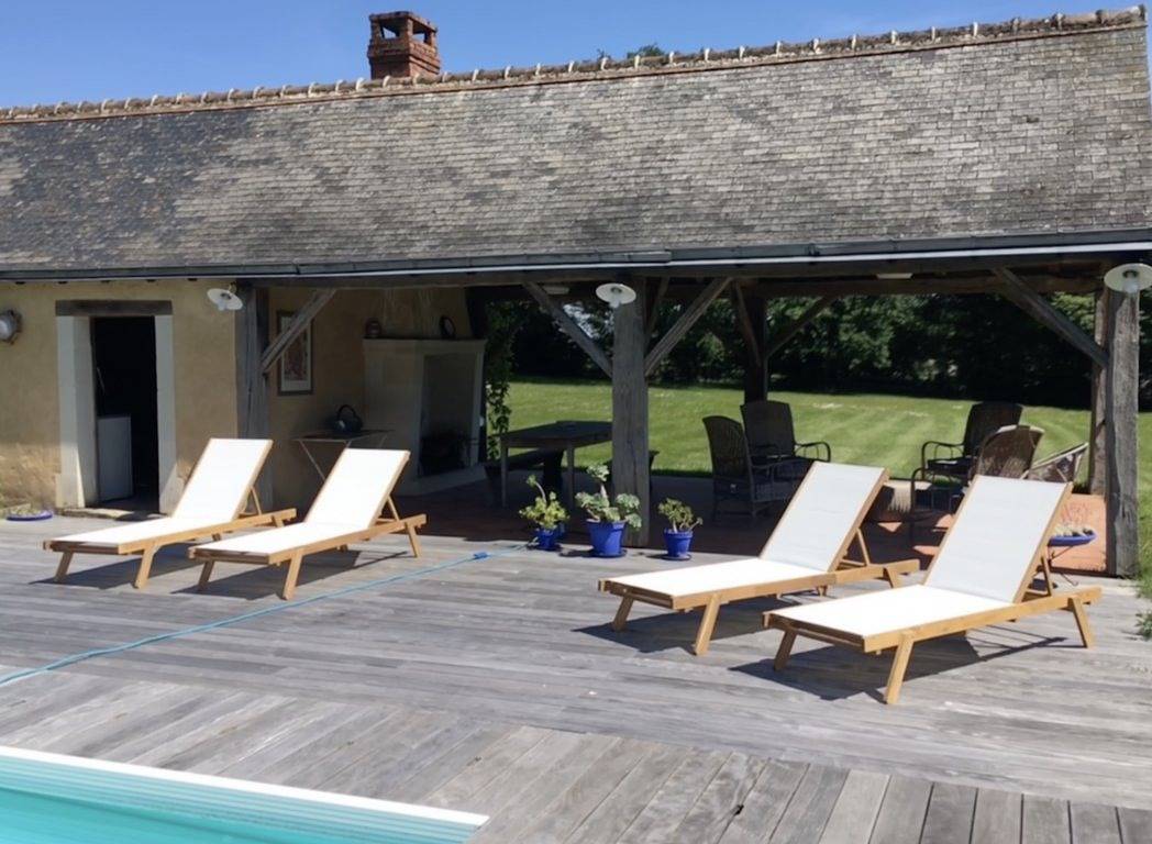 Castillerie - pool house - Chambre in Saint-Vincent-du-Lorouër, Sarthe