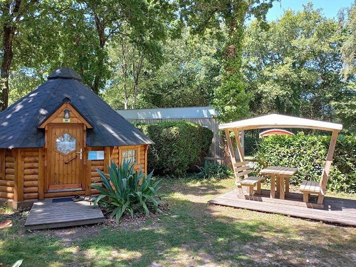 Camping L'Etang du Pays Blanc - Unterkunft 2 personen - Finnische Kota in Guérande, Côte d'Amour