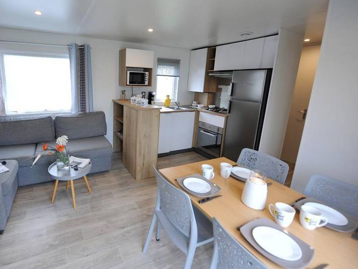 Camping Domaine de la Roselière - Mobilheim 6 personen - Komfort Plus - 3 Zimmer in Noyelles-sur-Mer, Abbeville und Umgebung