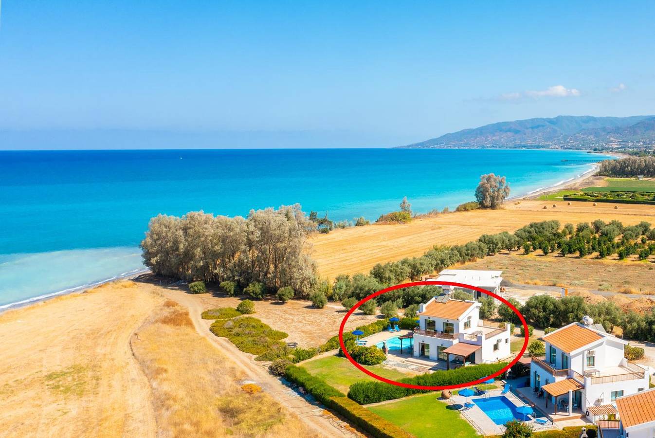 Villa für 6 Personen mit Balkon in Πόλις Χρυσοχούς, Südzypern