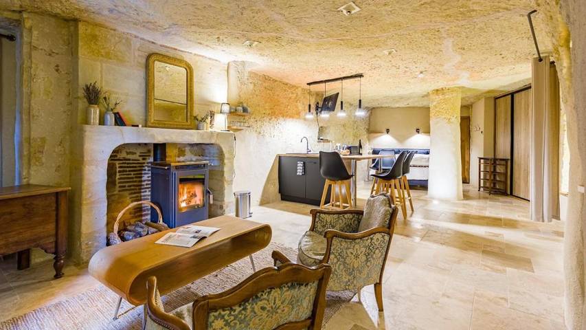 Maison d’hôte pour 4 personnes, avec Terrasse ainsi que Jardin et Vue à Vouvray