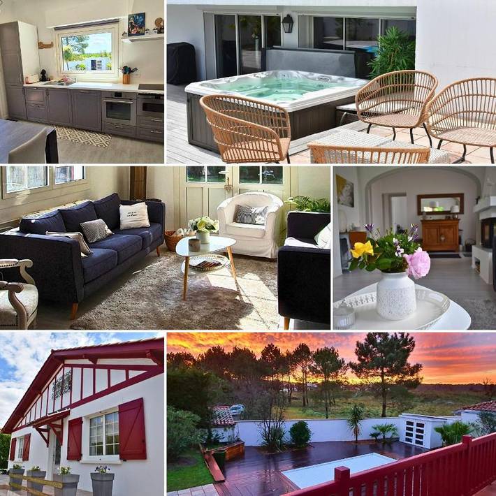 Location de vacances pour 6 personnes, avec jardin ainsi que piscine et jacuzzi dans Golf de Chiberta - 2