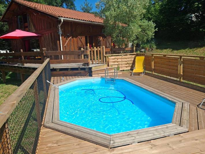 Chalet pour 10 personnes, avec Balcon et Terrasse ainsi que Jardin et Vue
