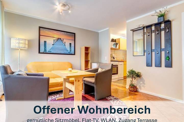 Bungalow für 4 Personen, mit Terrasse und Garten in Korswandt