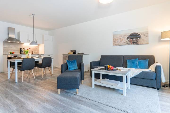 Ganze Wohnung, „Strandmuschel“ Ferienwohnung mit Meerblick Großenbrode in Großenbrode, Ostholstein
