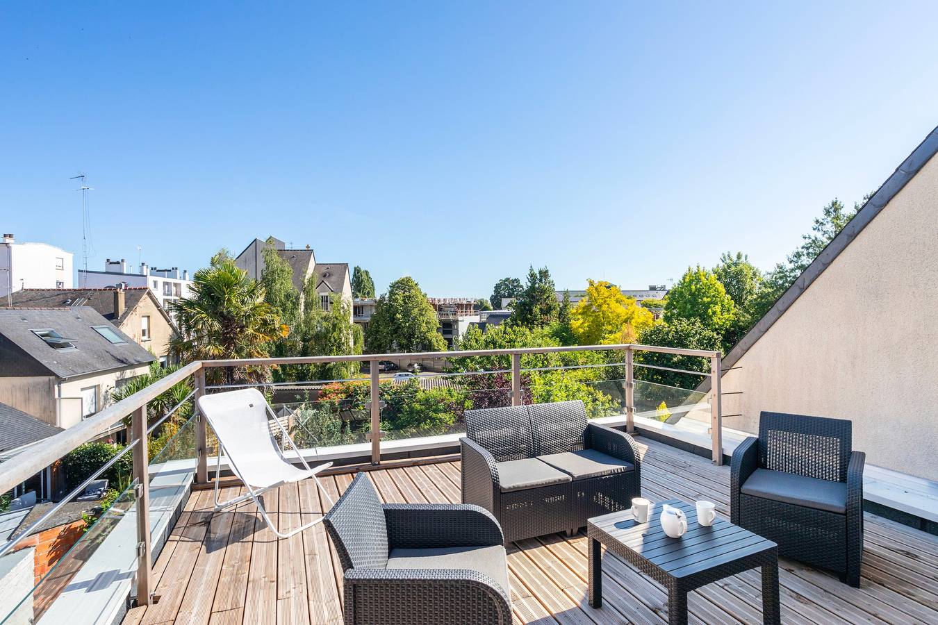 Appartement entier, Teranga - Studio avec grande terrasse dans Rennes in Rennes, Région de Rennes