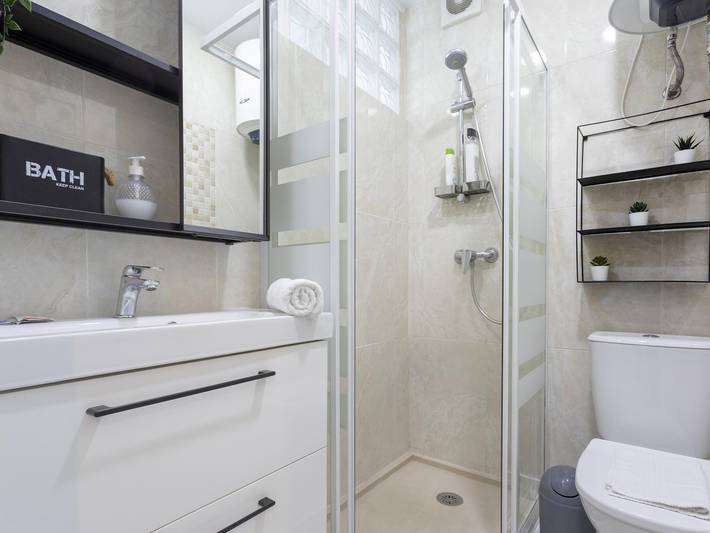 Loft voor 2 personen, with uitzicht op zee and kinderzwembad as well as zwembad in Benalmádena