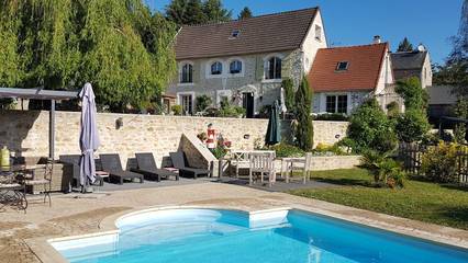 Chambre d’hôte pour 2 personnes, avec piscine et jardin dans Parc naturel régional du Vexin Français