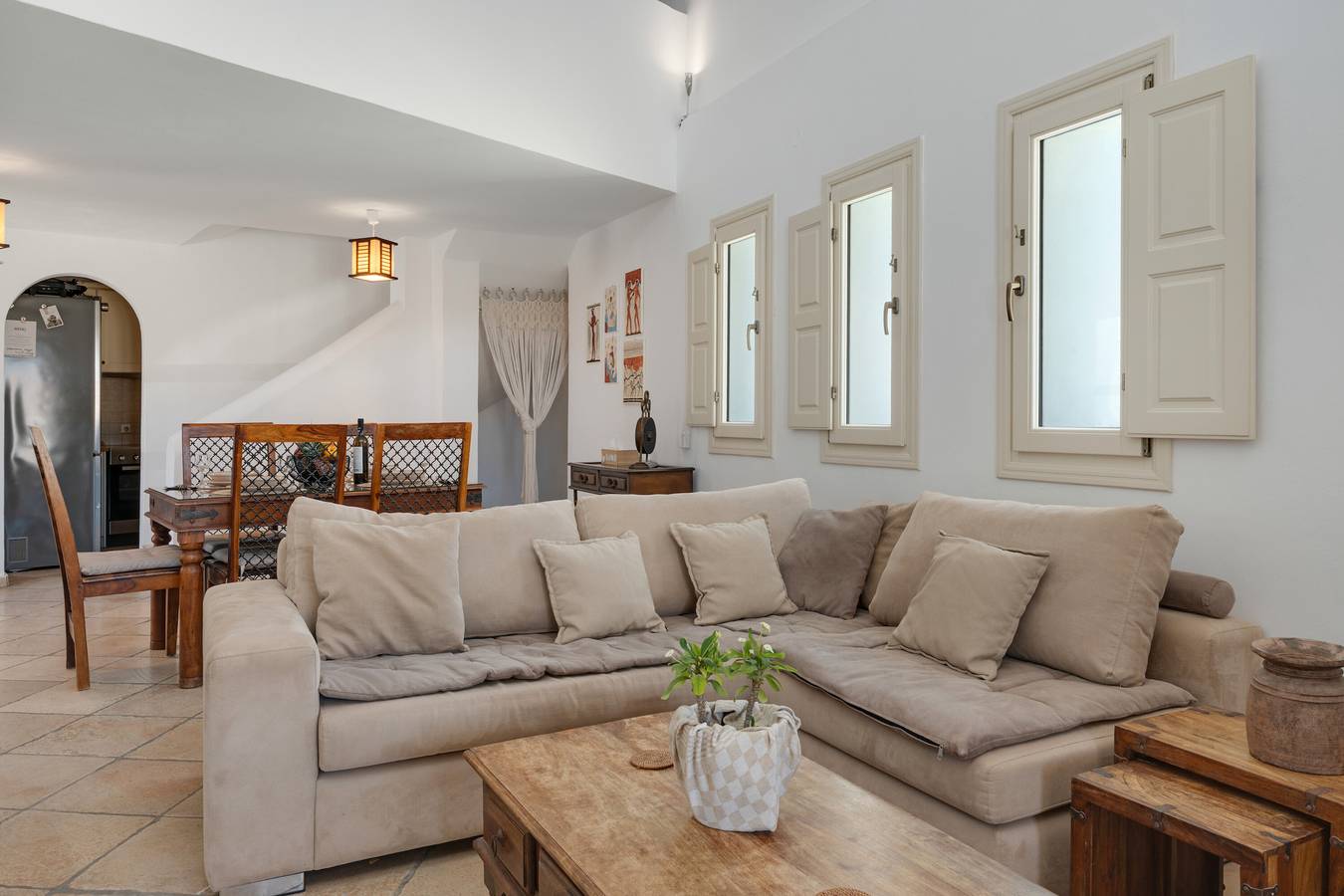 Villa 'Golden Horizon' mit Meerblick, Wi-Fi und Klimaanlage in Santorin