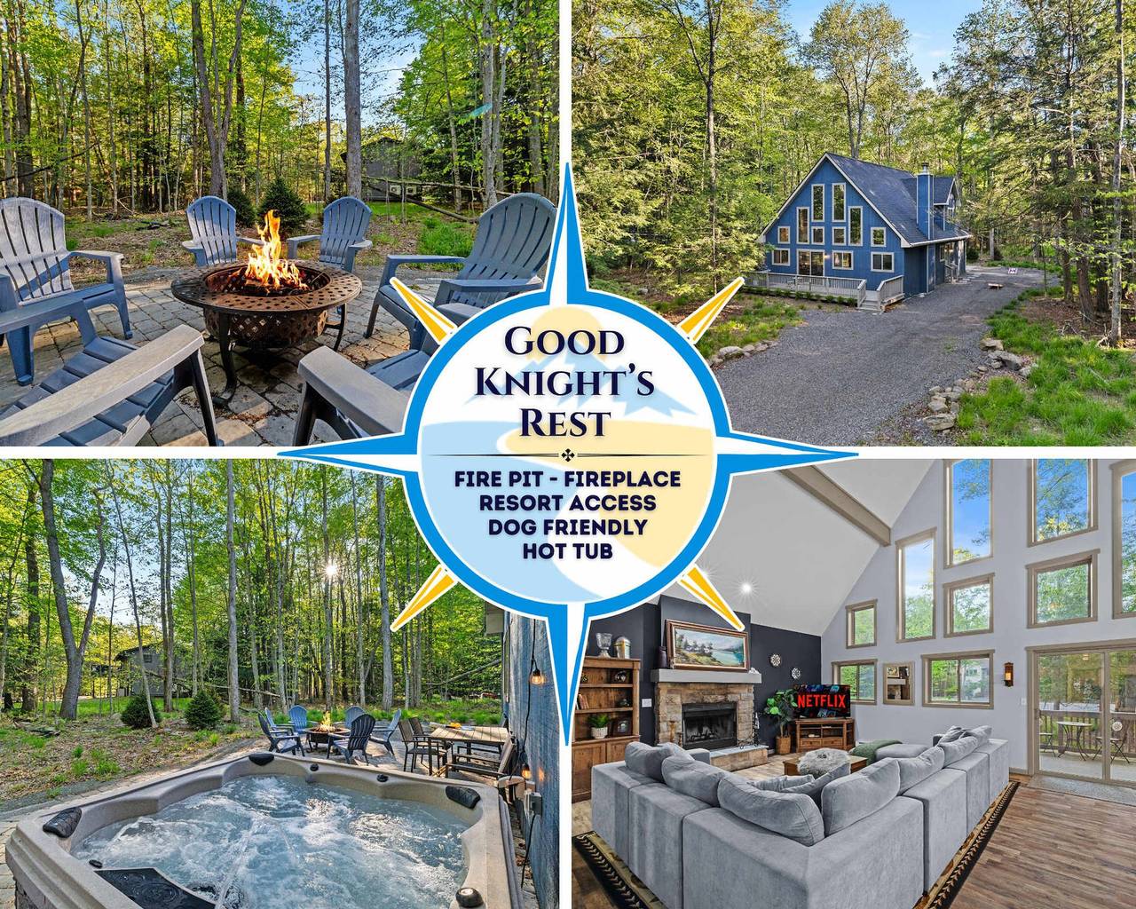 Vacation Rental for 8 Guests in Blakeslee, Monroe County (PA)