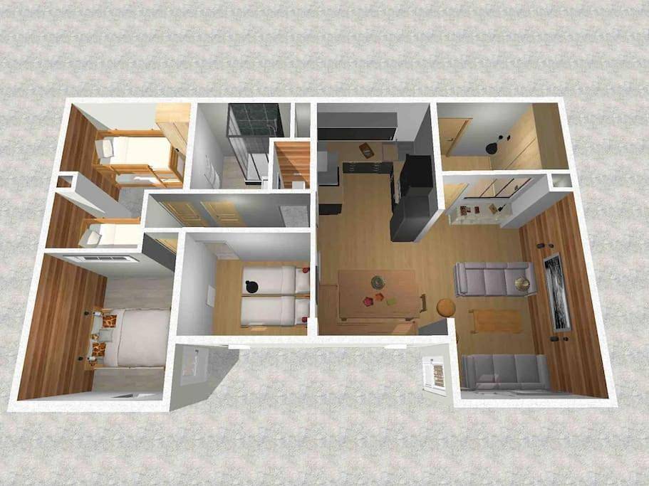 Appartement entier, Three-Bedroom Apartment in Génos, Pyrénées