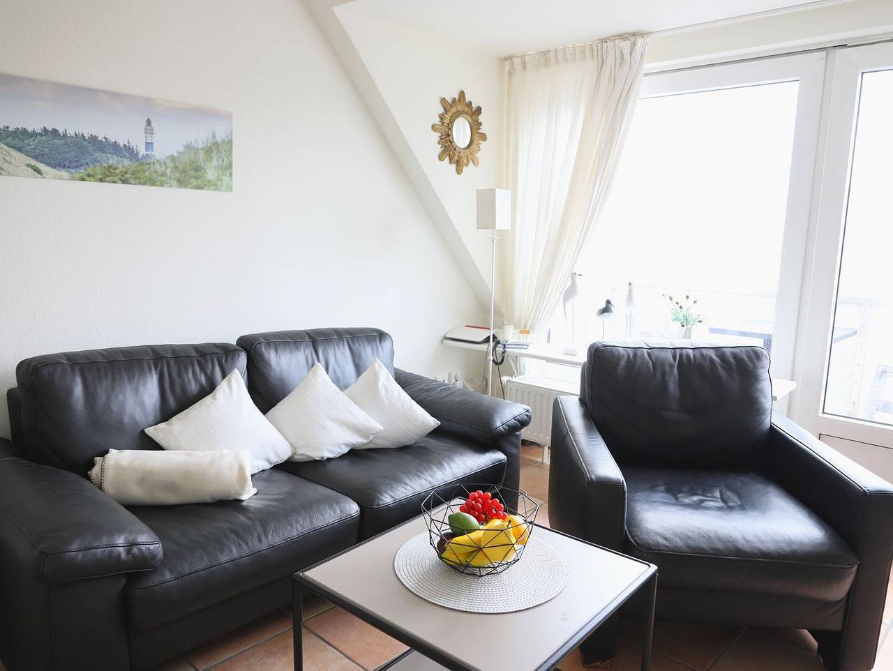 Ganze Wohnung, Helles Appartement in Wenningstedt für 4 Personen mit Süd-Balkon in Wenningstedt, Sylt
