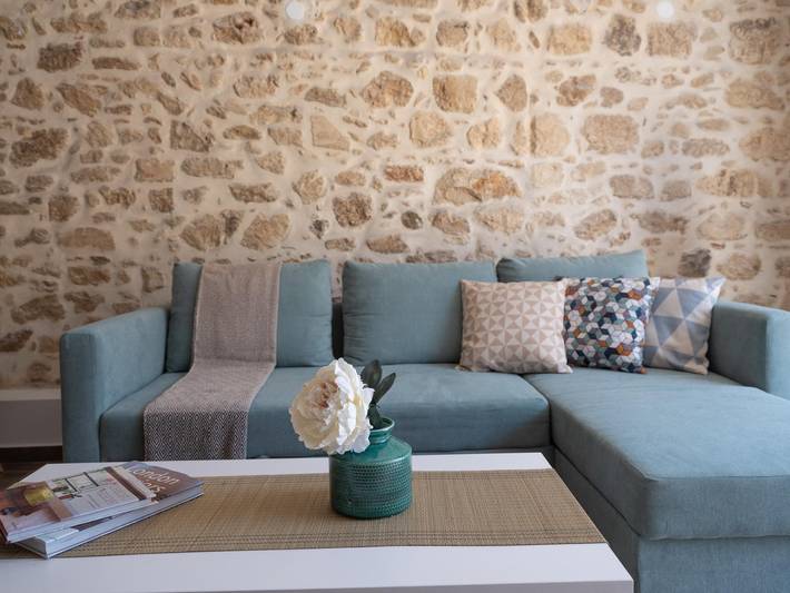 Appartement entier, Appartement de vacances pour 6 personnes avec balcon in Région d'Iraklio-Héraklion