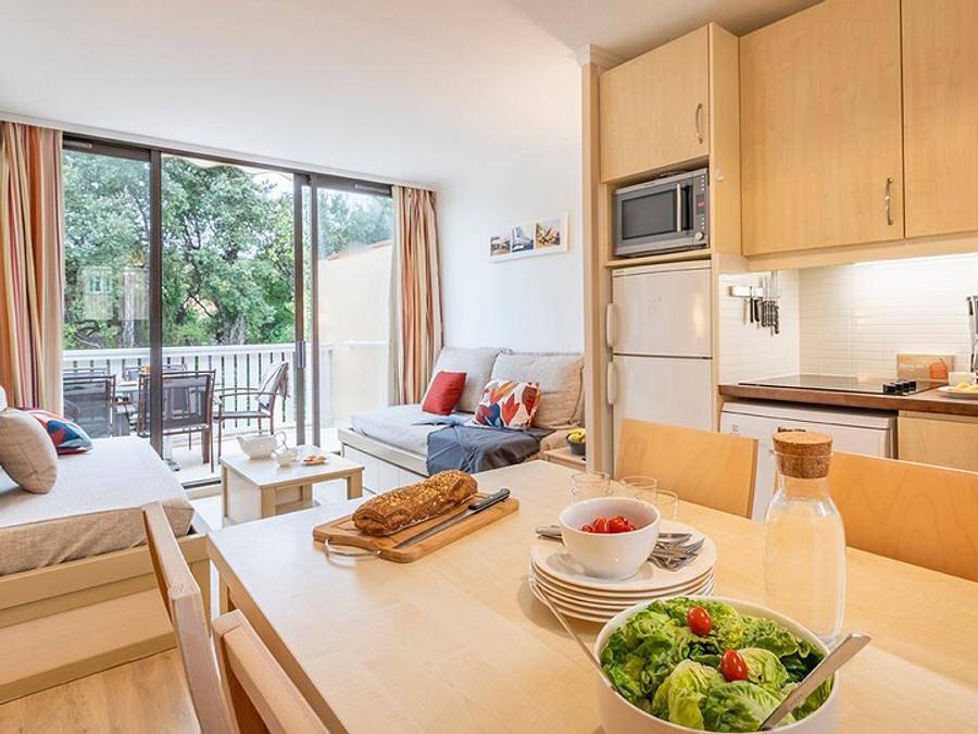 Pierre & Vacances Résidence L'Anse de Pramousquier - Wohnung 6 personen - - 1 Schlafzimmer + 1 Schlafalkoven - Terrasse oder Balkon in Pramousquier, Le Lavandou