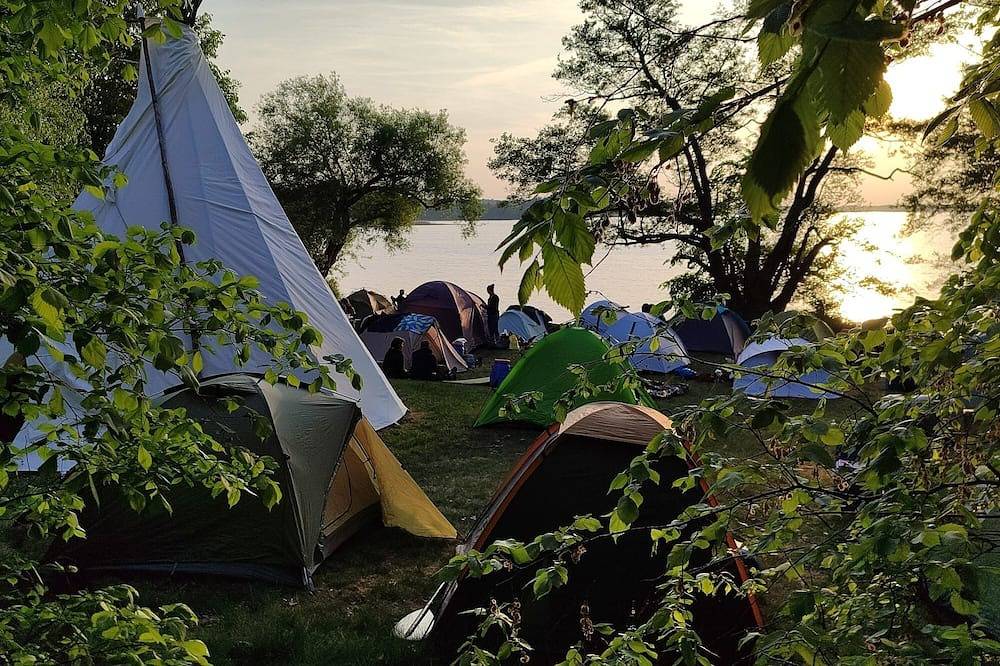 Tipi Camp für Gruppen direkt am See, Seenplatte in Himmelpfort, Ruppiner Seenland