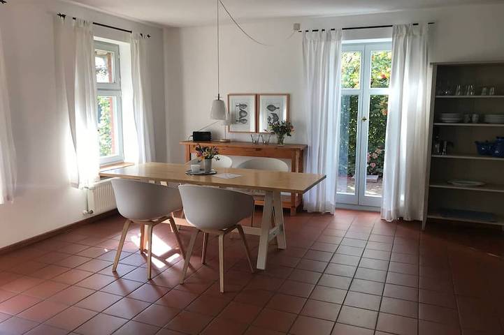 Ferienwohnung für 4 Personen, mit Garten und Terrasse, mit Haustier