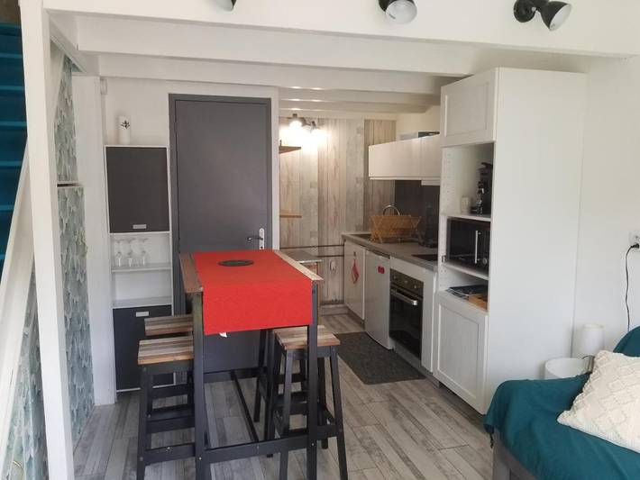 Gîte pour 2 personnes, avec terrasse dans Plage de Vallières