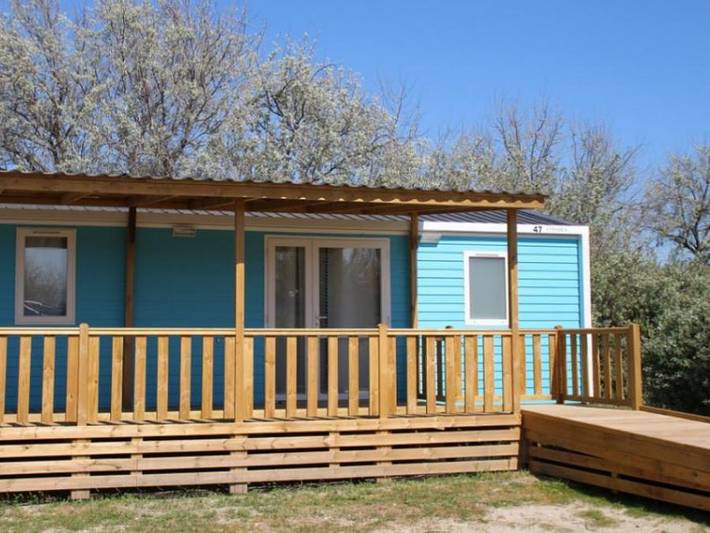 Camping La Brise - Mobilheim 4 personen - Pmr Cottage 29m² 4Pers 2Ch in Saintes-Maries-de-la-Mer, Mittelmeerküste (Frankreich)