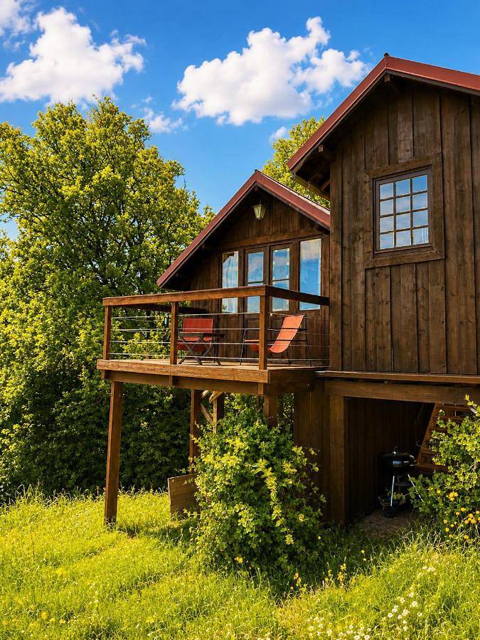Gîte pour 2 personnes, avec Balcon et Terrasse ainsi que Jardin et Piscine à Montoillot