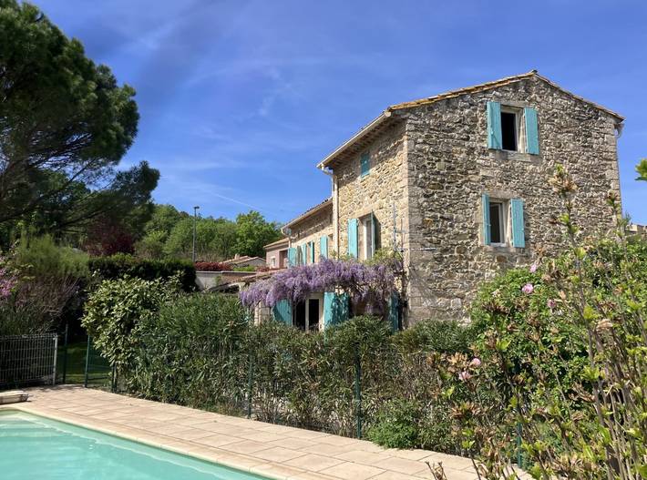 Chambre d’hôte pour 2 personnes, avec piscine et jardin à Martignargues
