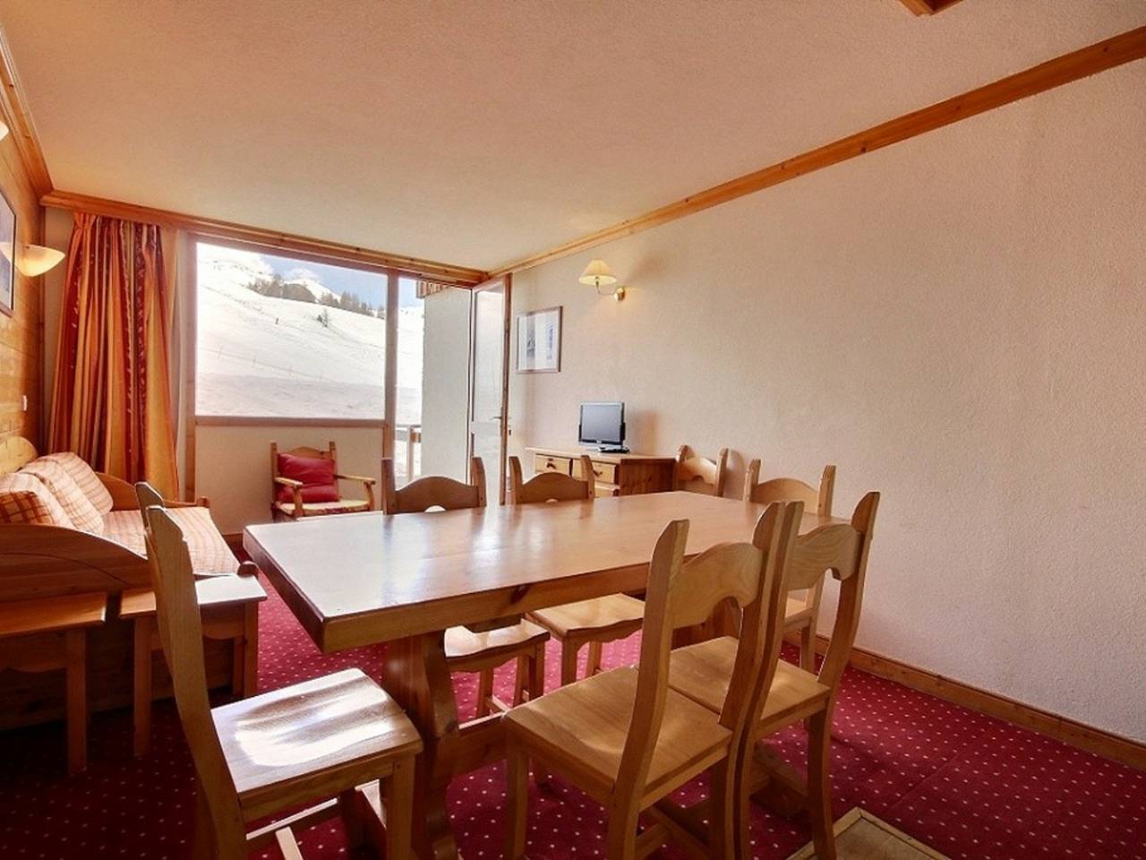 Ganze Wohnung, Triplex für 7 mit großer Terrasse an den Pisten in Plagne Villages, La Plagne-Tarentaise
