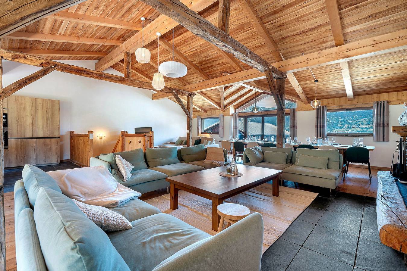  l'Hermine : Magnifique Chalet savoyard avec vue panoramique – Jusqu’à 15 personnes in Mâcot-la-Plagne, La Plagne-Tarentaise