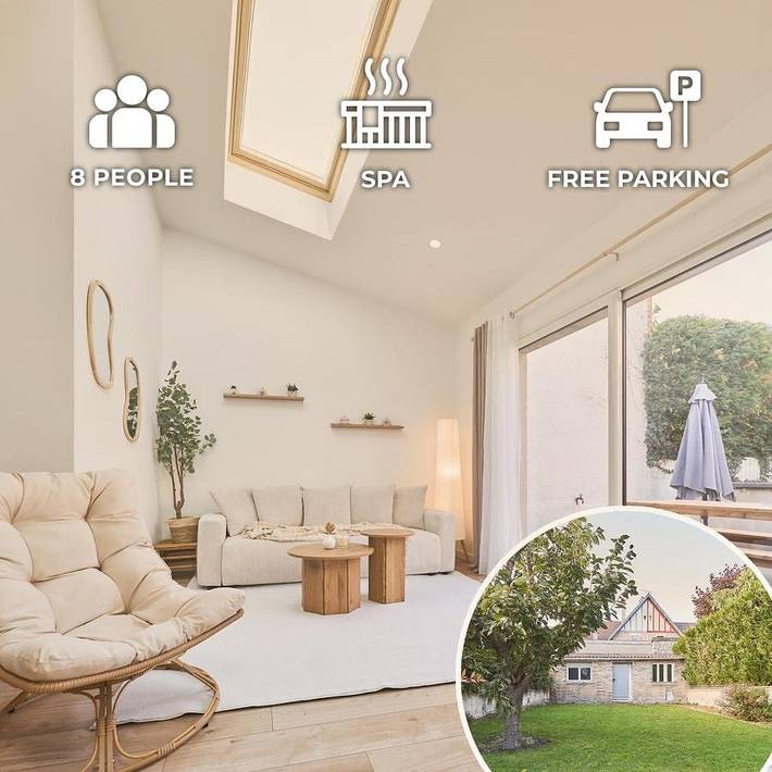 Villa pour 8 personnes, avec vue et jardin, animaux acceptés à Reims