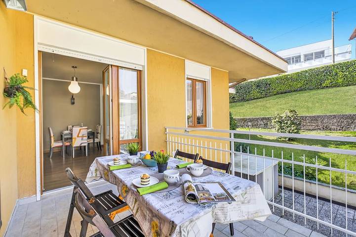 Ferienwohnung für 4 Personen, mit Garten und Balkon