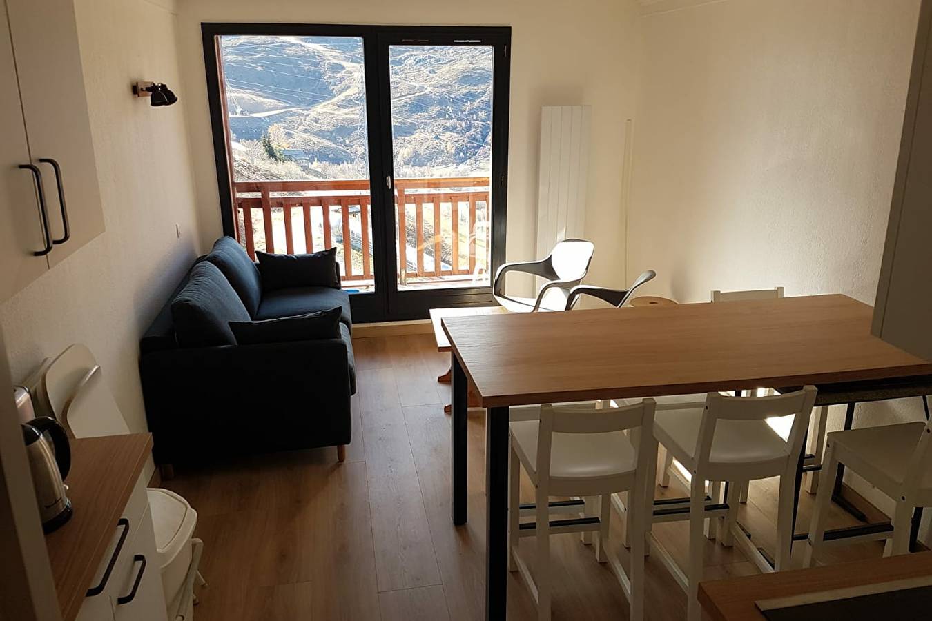Apartamento entero, Apartamento 'Valmonts A 1315' con vistas a la montaña y balcón in Saint-Martin-de-Belleville, Les Trois Vallées