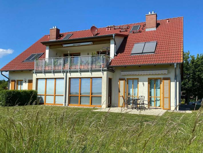 Ferienwohnung für 4 Personen, mit Ausblick und Garten sowie Terrasse, kinderfreundlich in Göhren-Lebbin