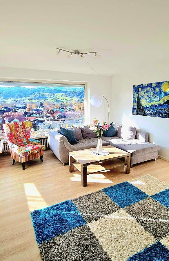 Ferienwohnung für 4 Personen, mit Balkon und Ausblick in Sonthofen
