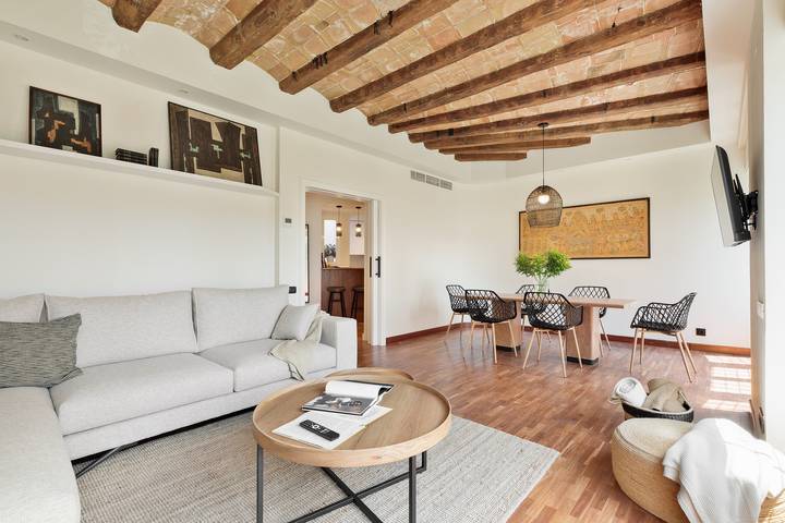 Apartamento para 7 personas, con balcón en Gracia