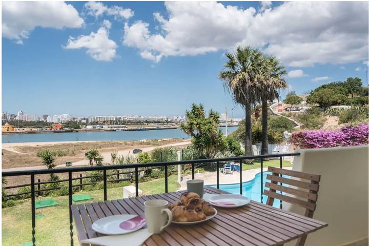 Ganze Wohnung, Ein-Schlafzimmer Apartment mit Meerblick Clube Rio Ferragudo in Ferragudo, Faro Distrikt