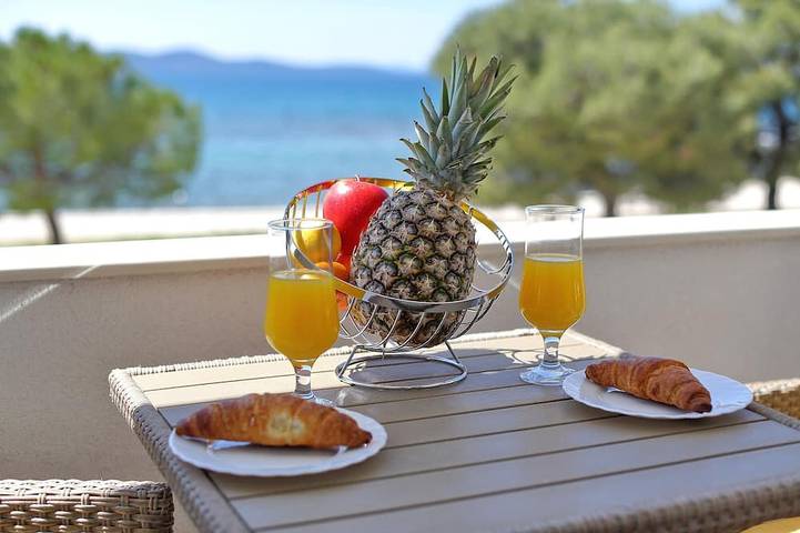 Location de vacances pour 4 personnes, avec balcon et jardin, animaux acceptés à Ville de Zadar