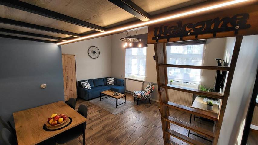 Apartament wakacyjny dla 4 osób, z widok i ogród w Gniezno