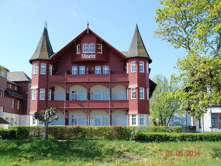 Ferienhaus mit Meerblick für 5 Personen, mit Balkon und Garten sowie Sauna und Seeblick in Drei Kaiserbäder - 2