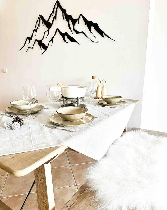 Gîte pour 5 personnes, avec piscine ainsi que vue et balcon dans Station de Crest Voland Cohennoz - 4