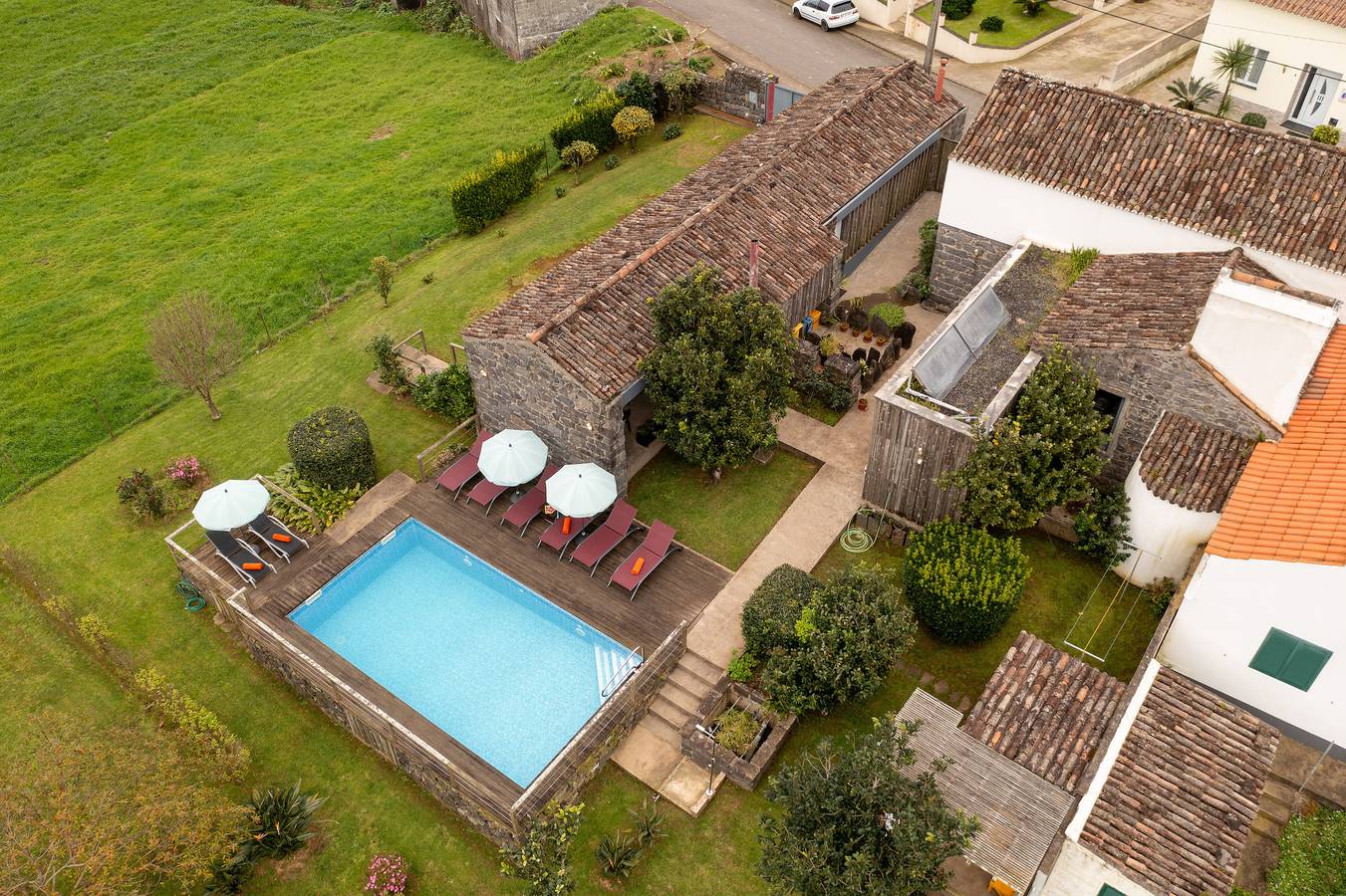 Casa de campo en alquiler con piscina y vistas al mar y la montaña in Isla de San Miguel, São Pedro de Nordestinho