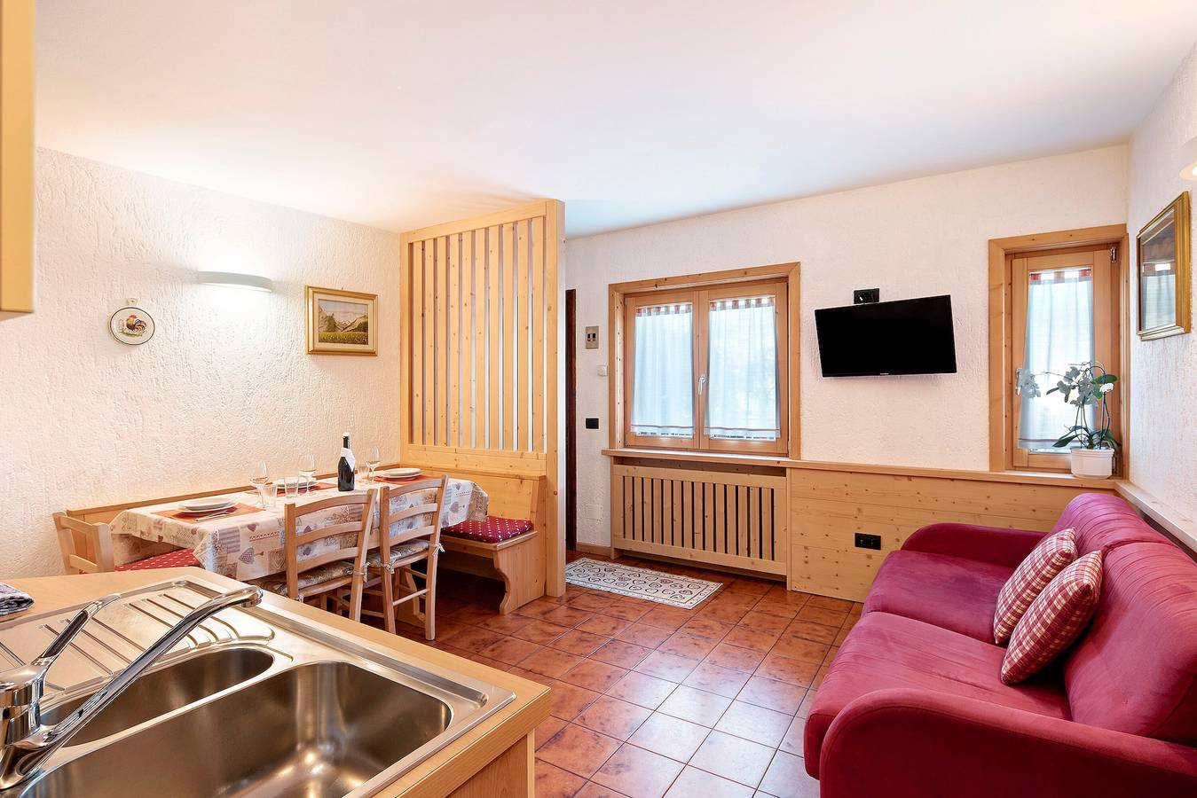 Ganze Wohnung, Ferienwohnung 'Residenz Attila Giardino' mit Bergblick, Gemeinschaftsgarten & Wlan in Teola, Livigno