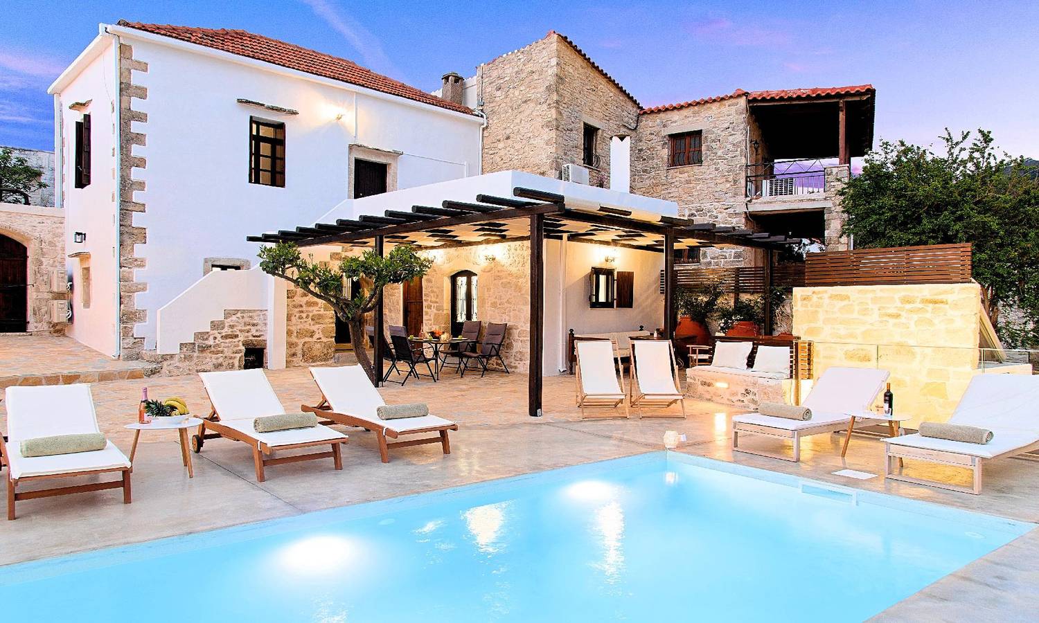 Holiday House in Argiroupoli with Large Fireplace and Panoramic View in Rethymno region