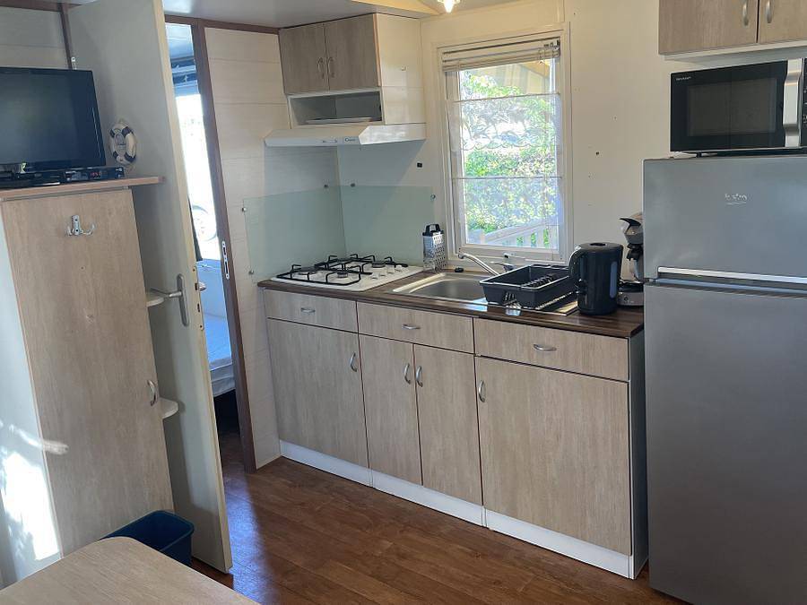 Camping Les Flots-Atlantique - Mobilheim 6 personen - Confort 3 Plus - 30 m² in Saint-Pierre-d'Oléron, Côte de Beauté