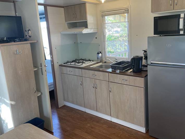 Camping Les Flots-Atlantique - Mobilheim 6 personen - Confort 3 Plus - 30 m² in Saint-Pierre-d'Oléron, Côte de Beauté