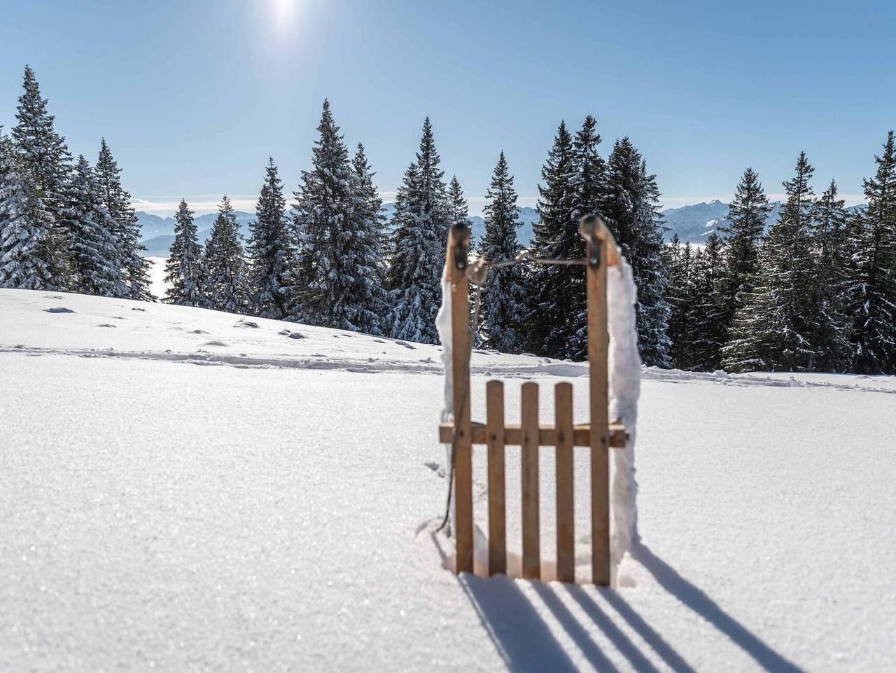 Ganze Ferienwohnung, Gästehaus Alpenglüh'n - Ferienwohnung Steigrain in Bad Kohlgrub, Bayerische Alpen