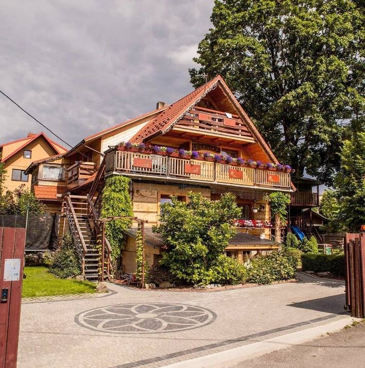 Dom gościnny dla 4 osób, z Balkon i Taras oraz Ogród i Sauna w Rabka-Zdrój
