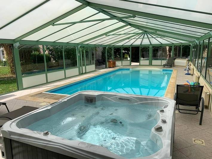Maison de vacances pour 6 personnes, avec jardin ainsi que vue et piscine, animaux acceptés