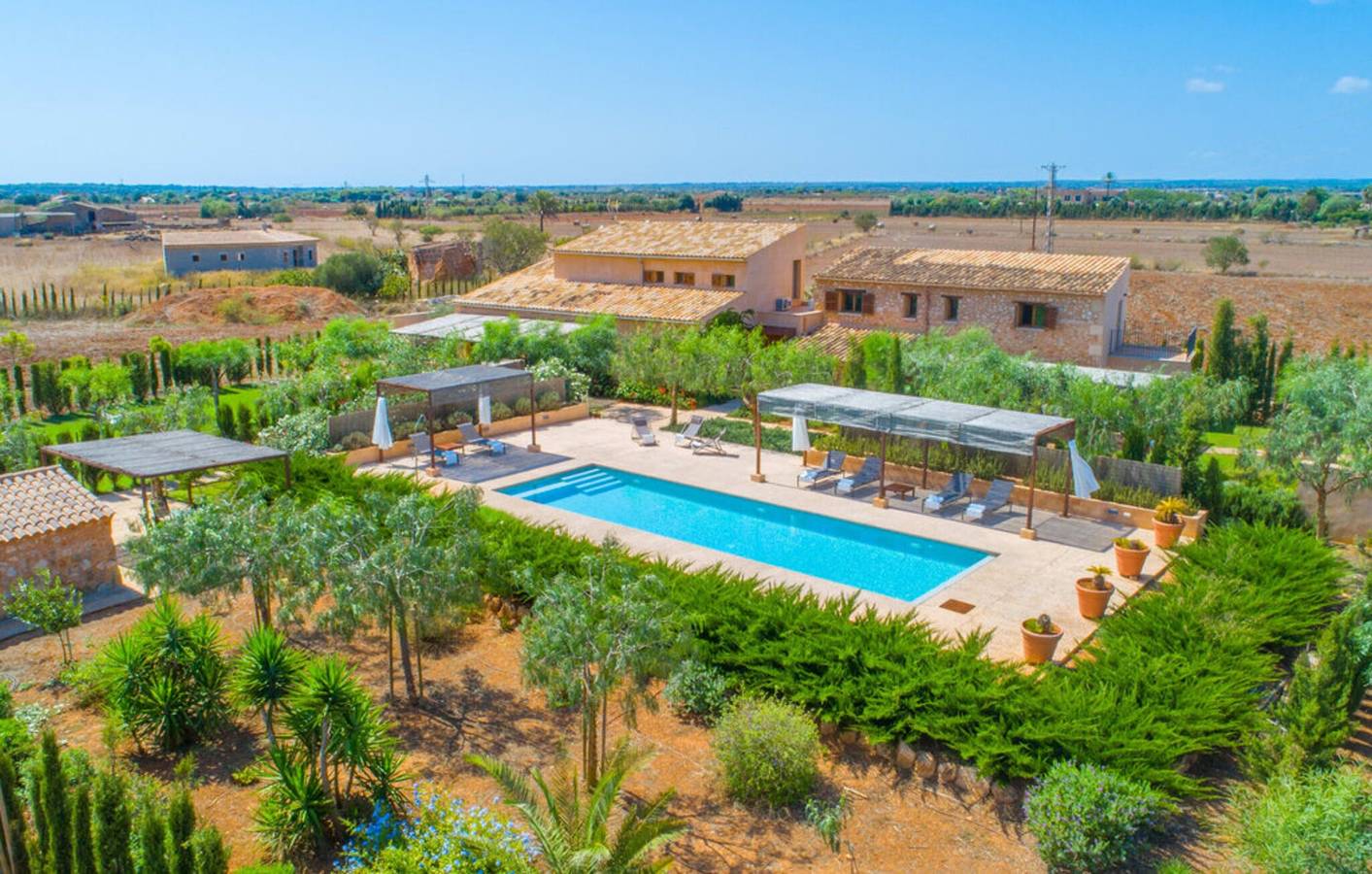 Finca 'Son Sec Nou' avec vue sur la montagne, Wi-Fi et climatisation in Campos, Majorque du Sud