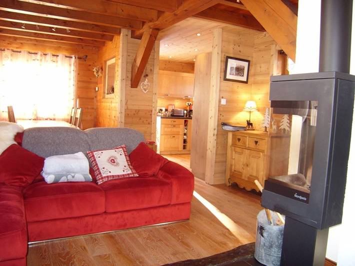 Chalet 8 pers. à 350m des pistes, 4 ch., WiFi, garage, poêle à bois, ensoleillé, Crest-Voland in Cohennoz, Région d'Albertville