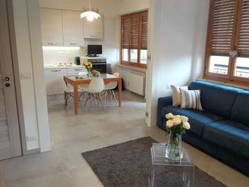Gîte pour 6 personnes, avec balcon et vue, adapté aux familles à Laigueglia