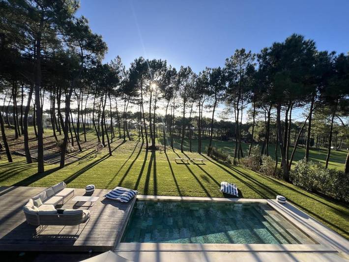 Location de vacances pour 11 personnes, avec vue ainsi que piscine et jardin dans Golf de la Palmyre - 2