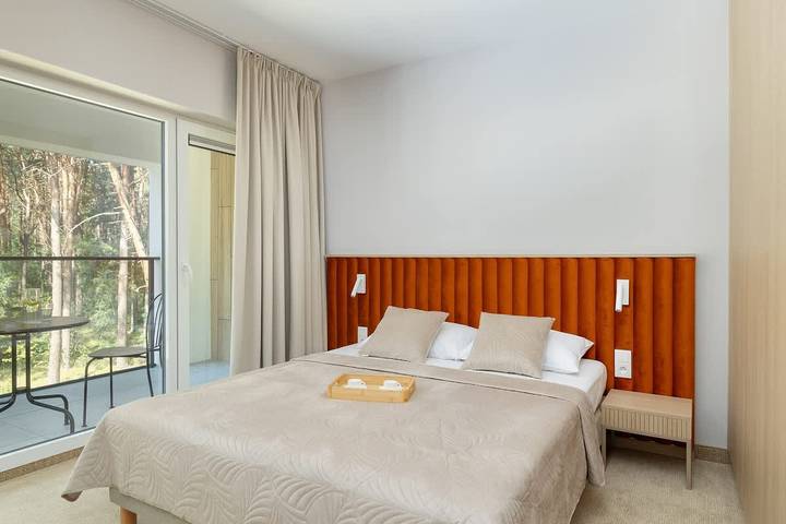 Apartament wakacyjny dla 2 osób, z Ogród i Basen w Łukęcin
